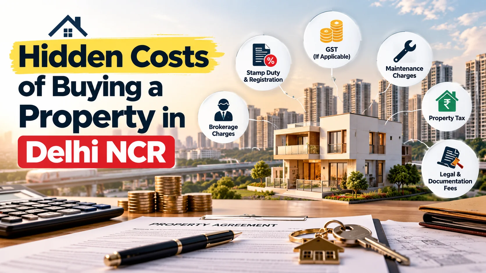 property buying costs in Delhi NCR